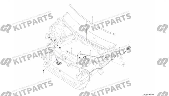 Замок капота Lifan X50