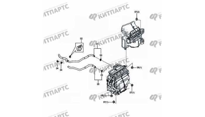 Трубки отопителя FAW Besturn X80