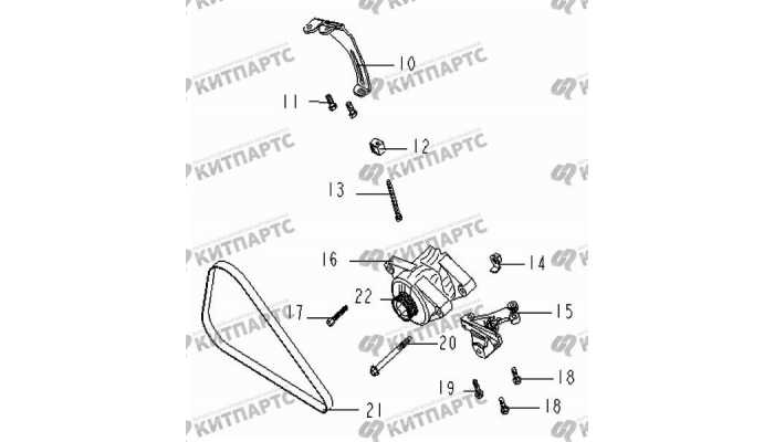 Комплектующие генератора Geely Otaka (CK)